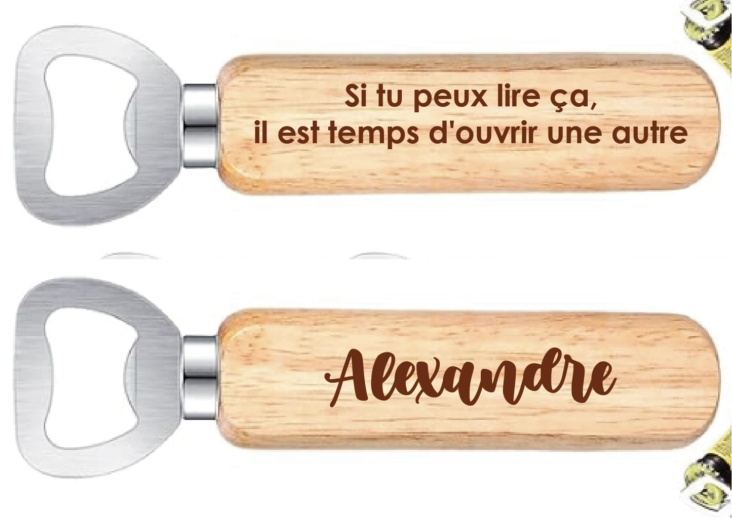 Décapsuleur à personnaliser
