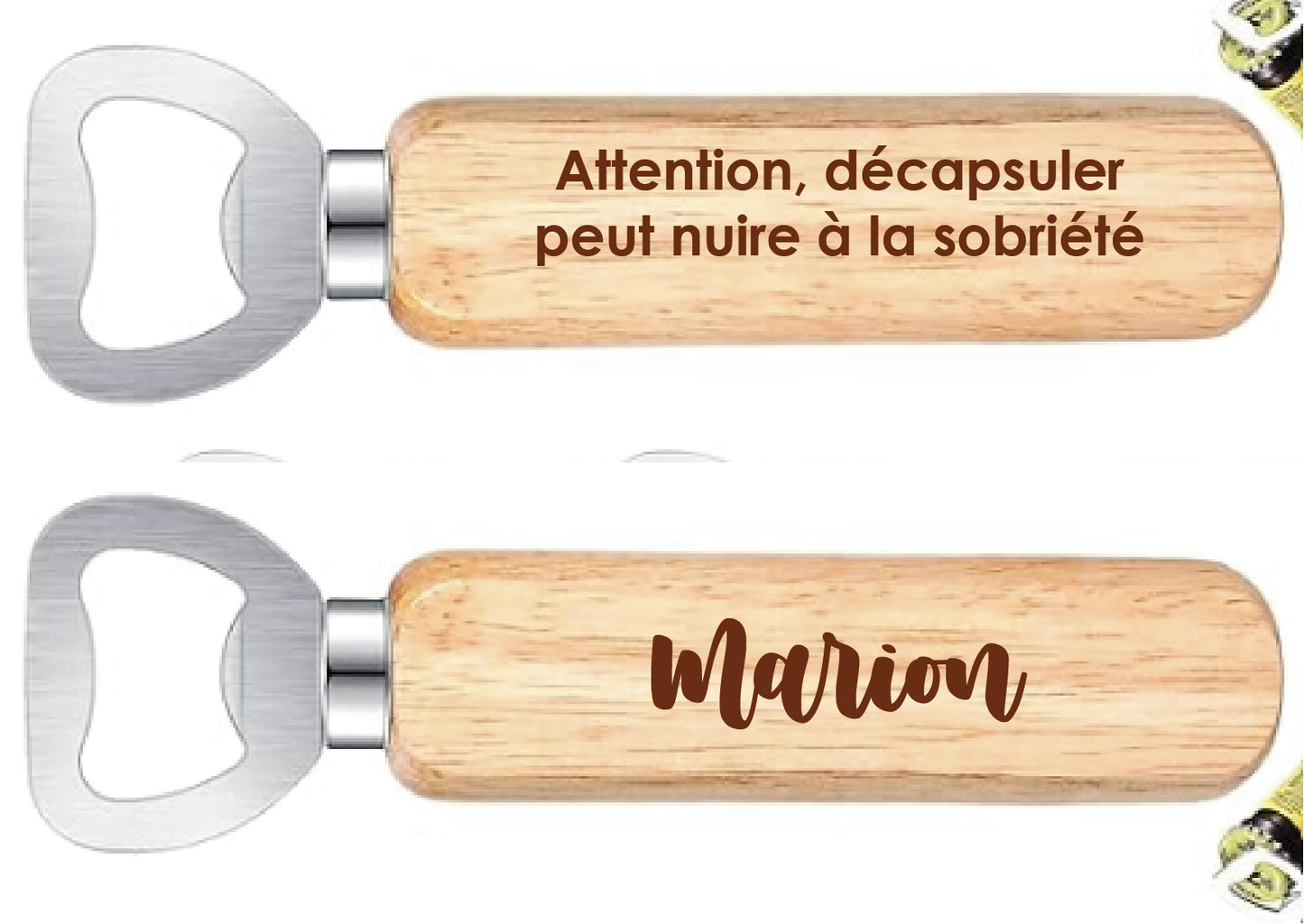 Décapsuleur à personnaliser
