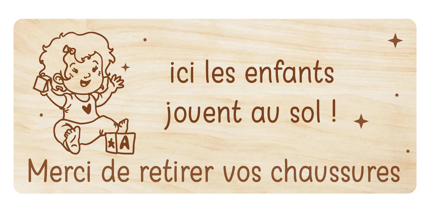 Pancarte - Zone sans chaussures