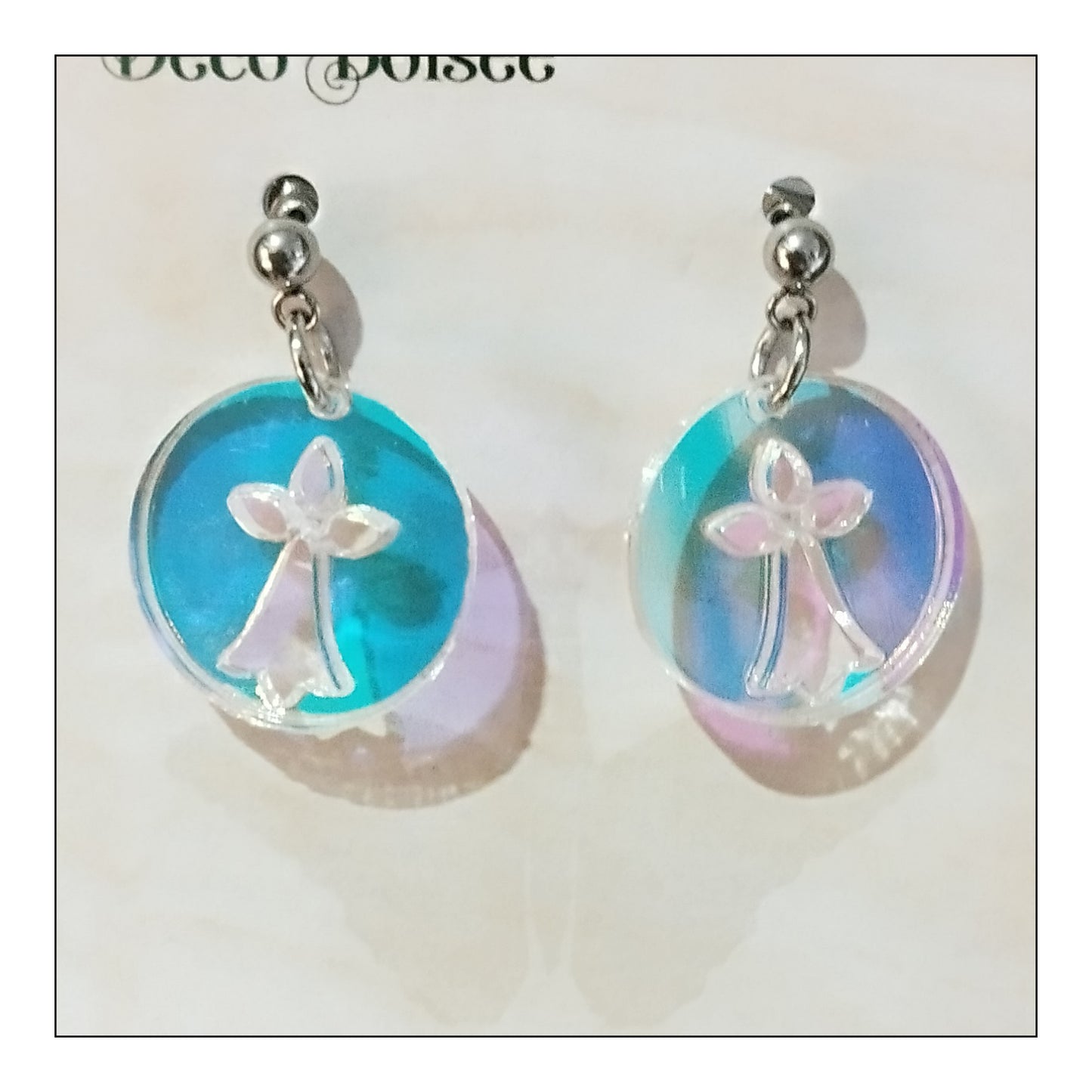 BO hermine holographique monture argentée