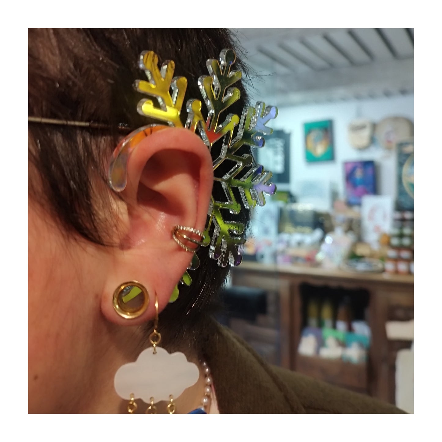 Bijou d'oreille - Flocon