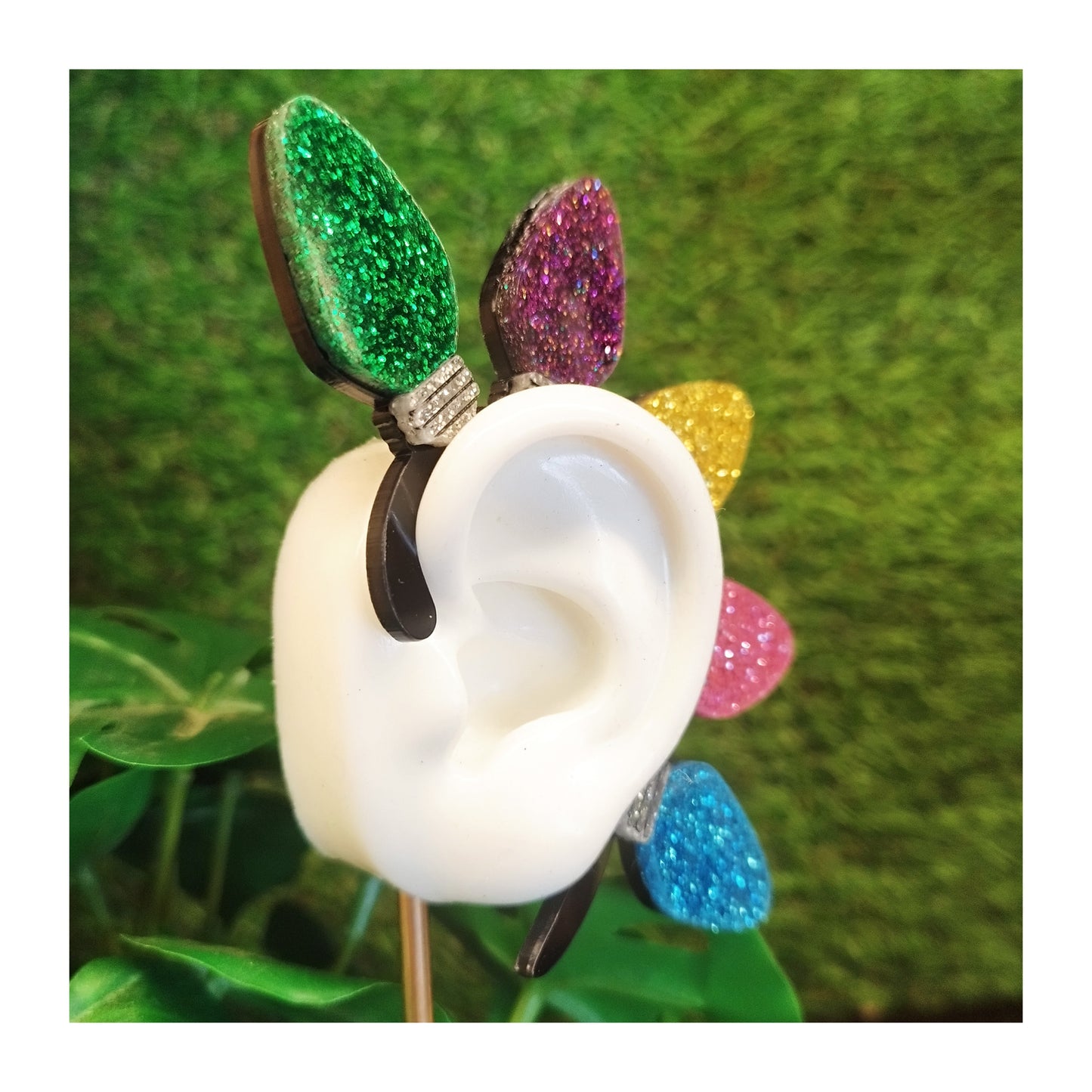 Bijoux d'oreille - Guirlande de paillettes