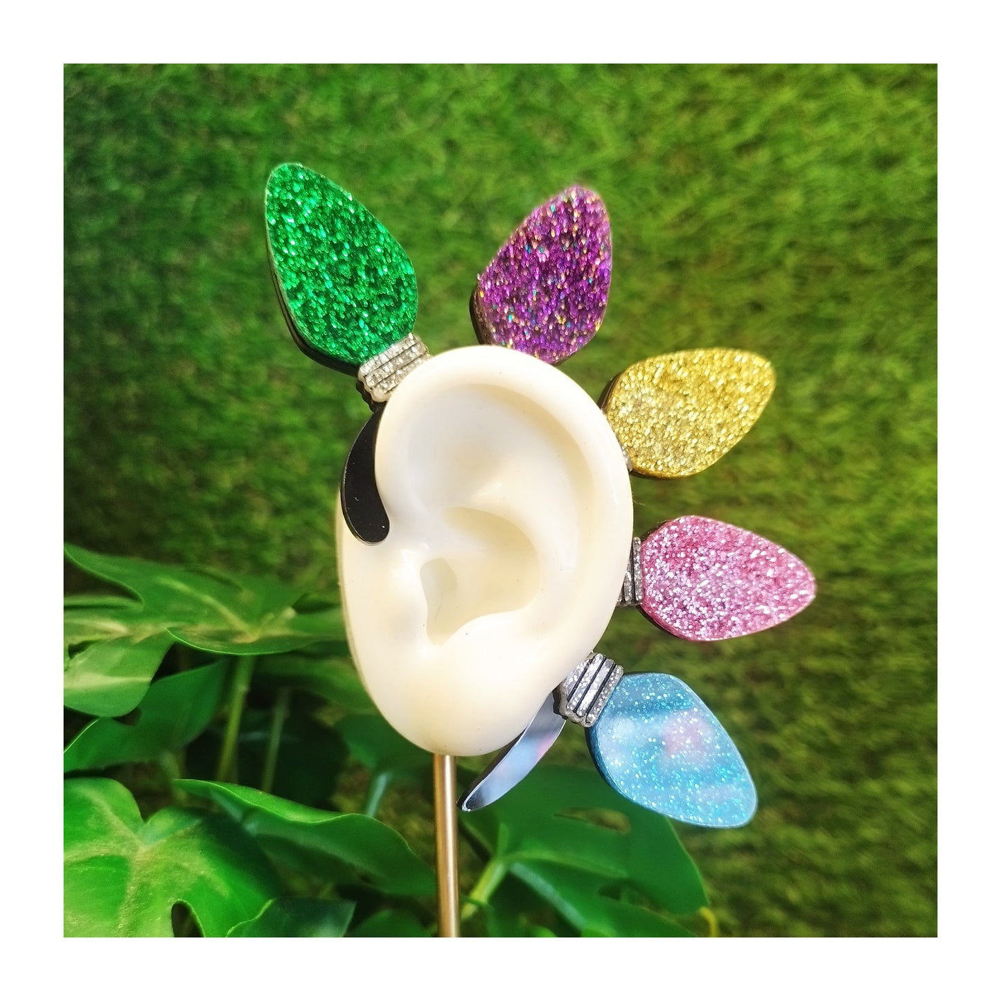 Bijoux d'oreille - Guirlande de paillettes