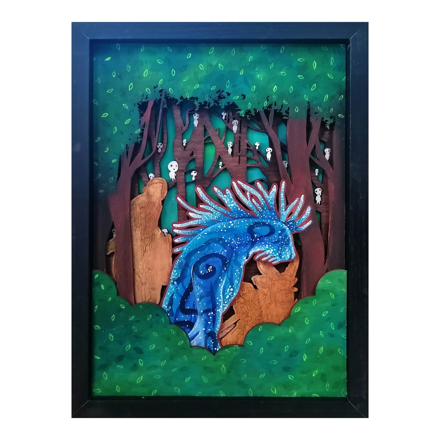 Cadre princesse Mononoke - esprit de la forêt