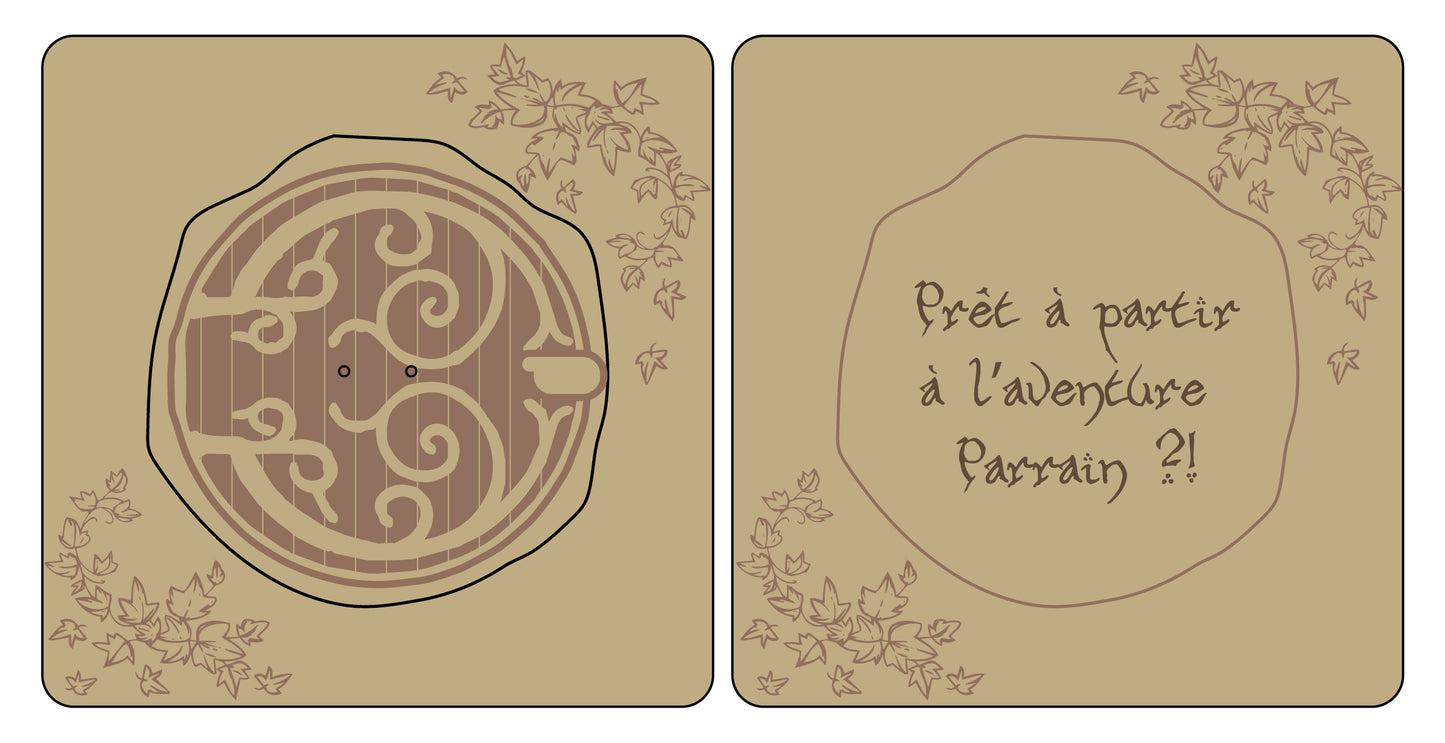 Carte d'annonce maison des Hobbits