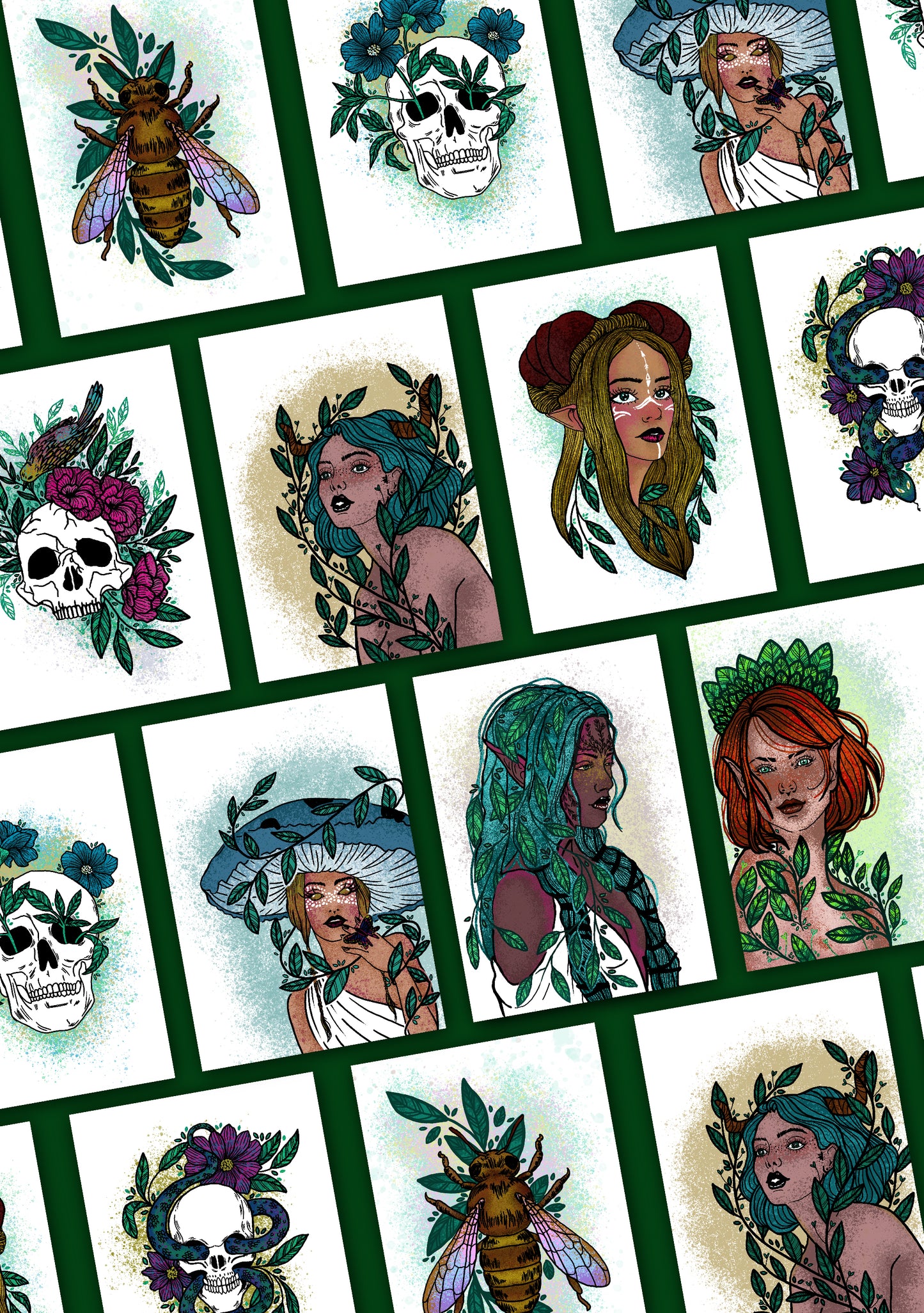 Carte postale abeille