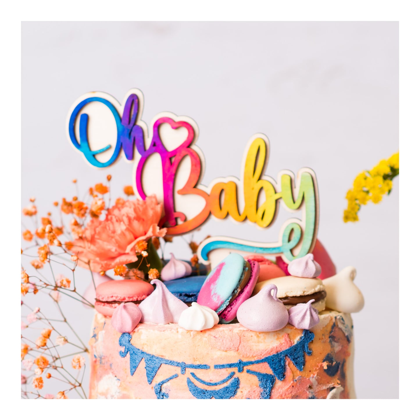 Cake topper Oh Baby