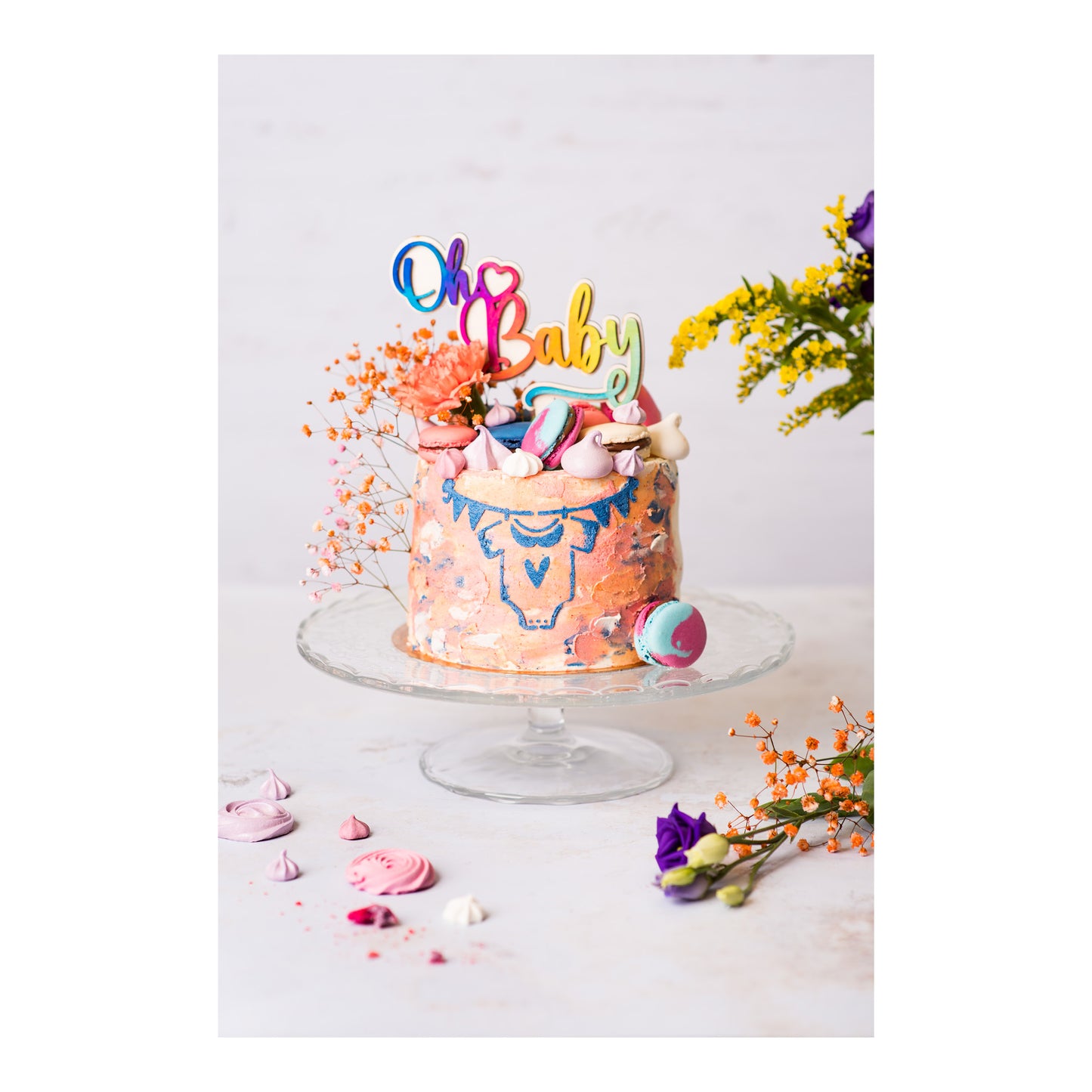 Cake topper Oh Baby