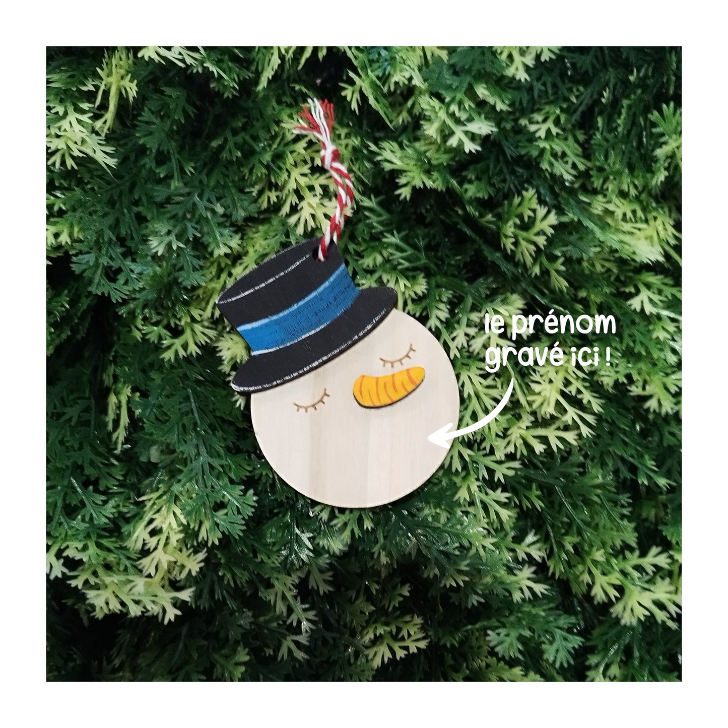 Boule de noël Bonhomme de Neige