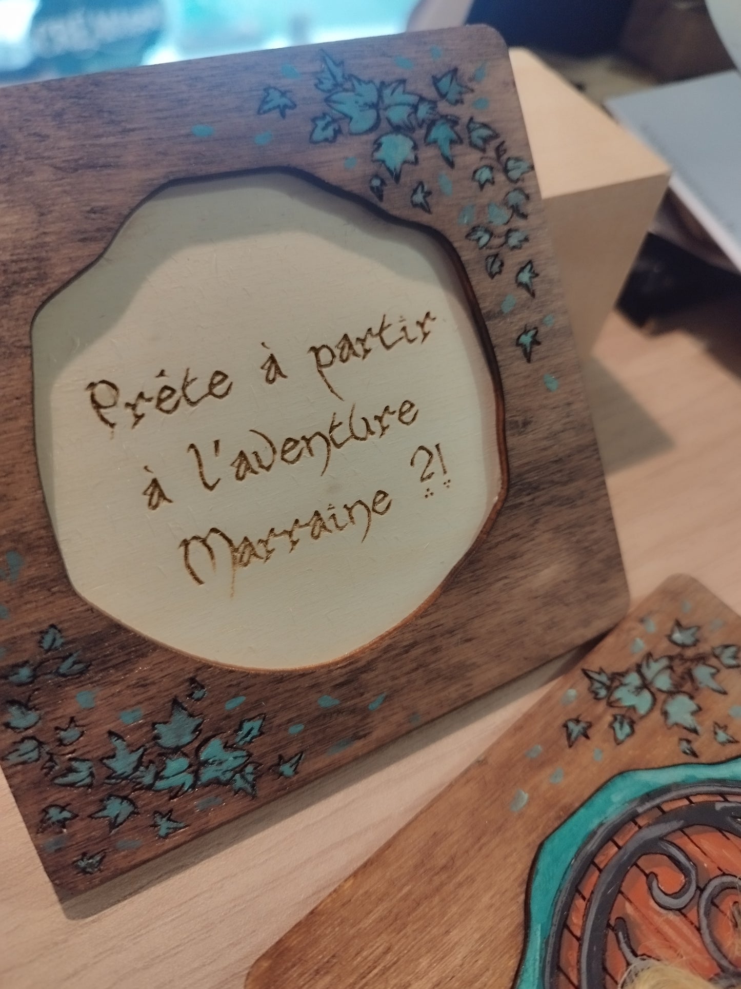 Carte d'annonce maison des Hobbits - peinte à la main