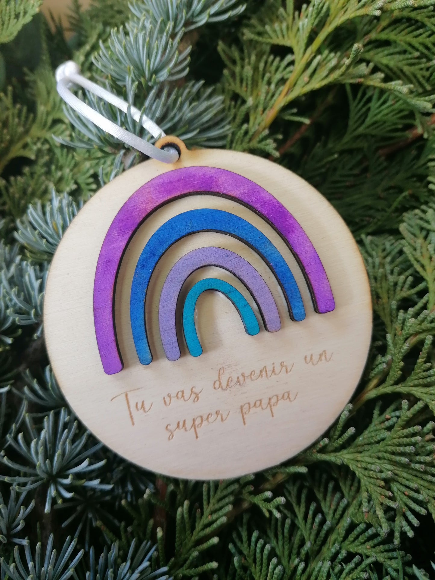 Boule de noël à message