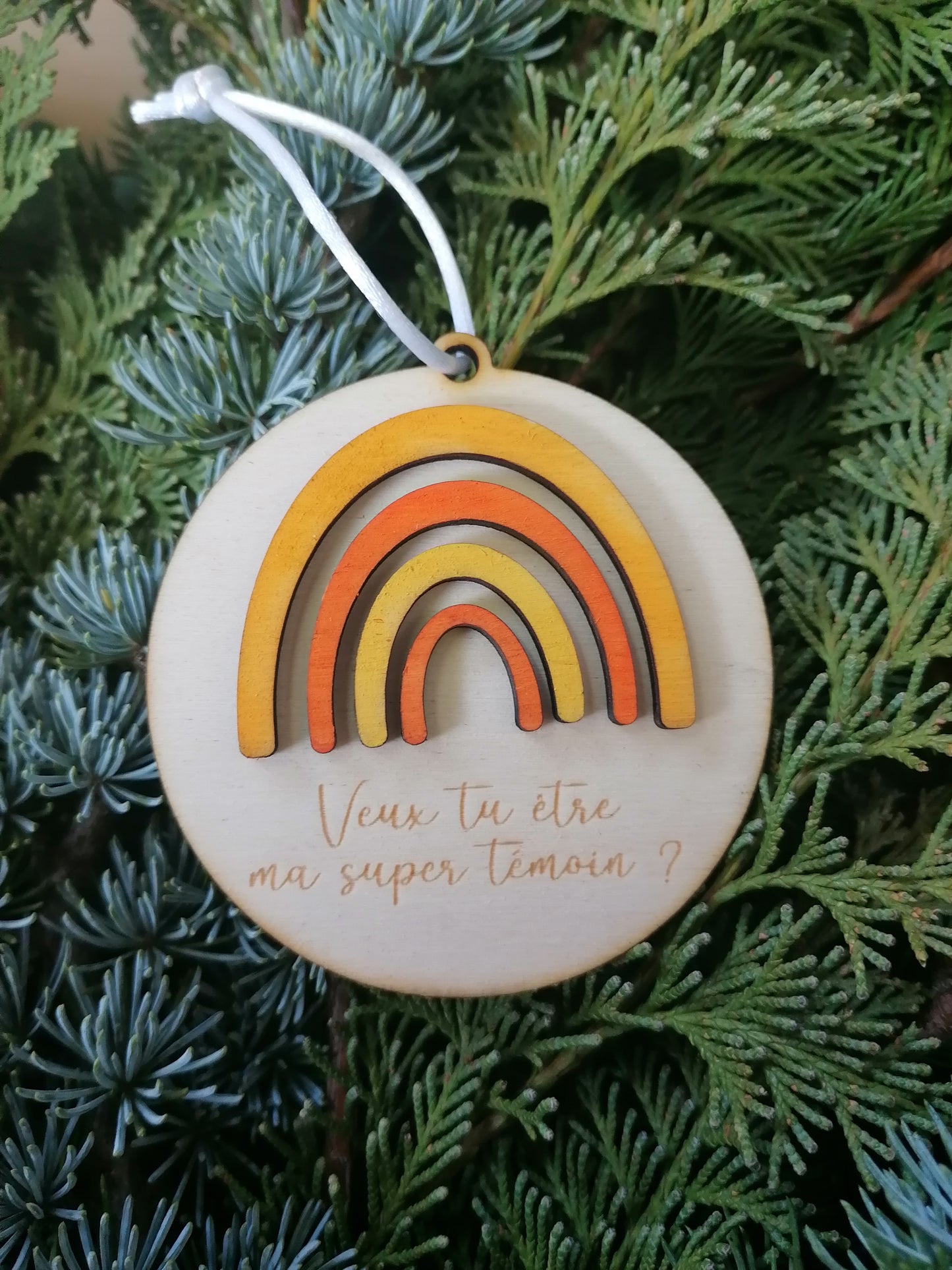 Boule de noël à message