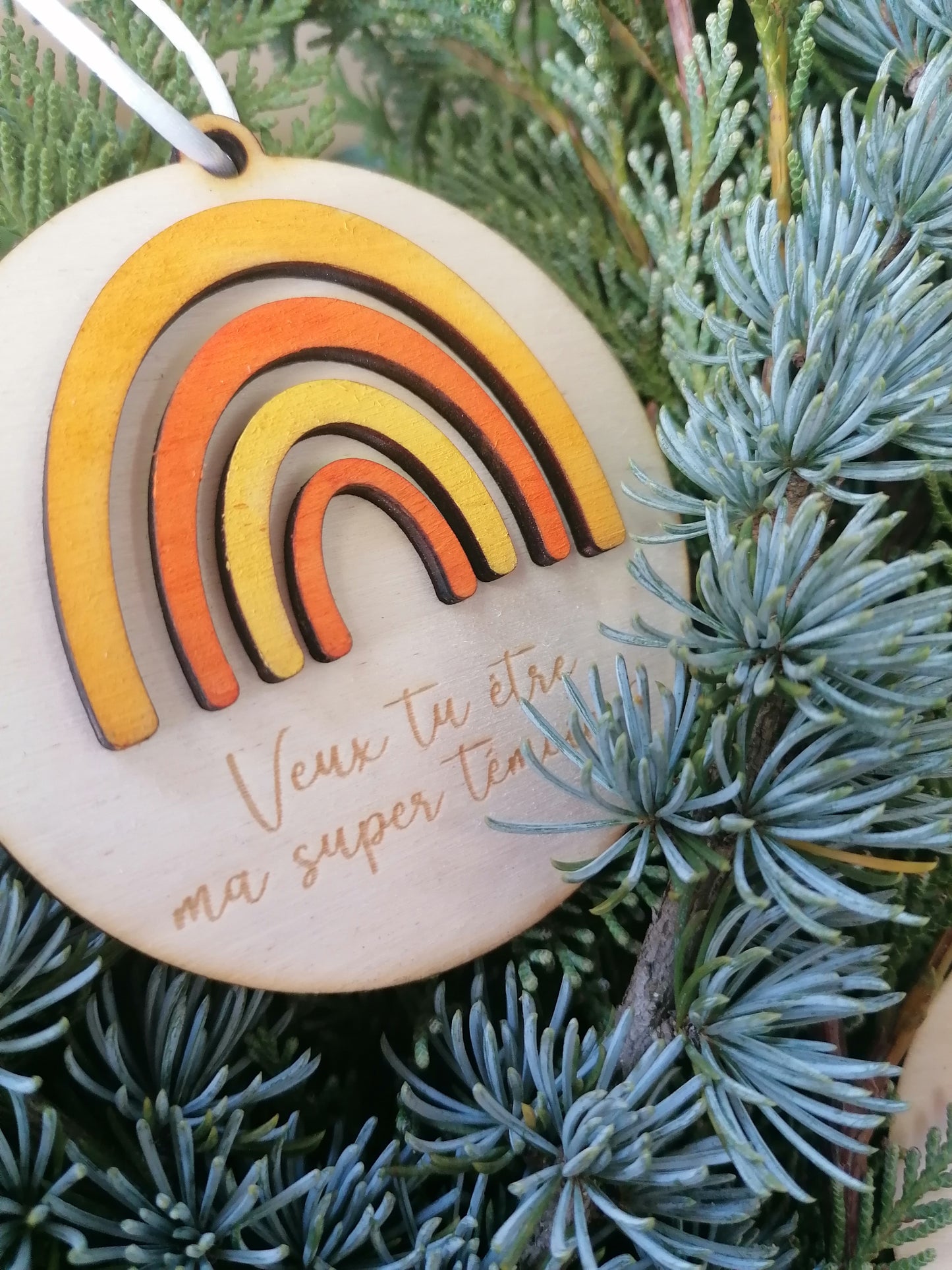 Boule de noël à message