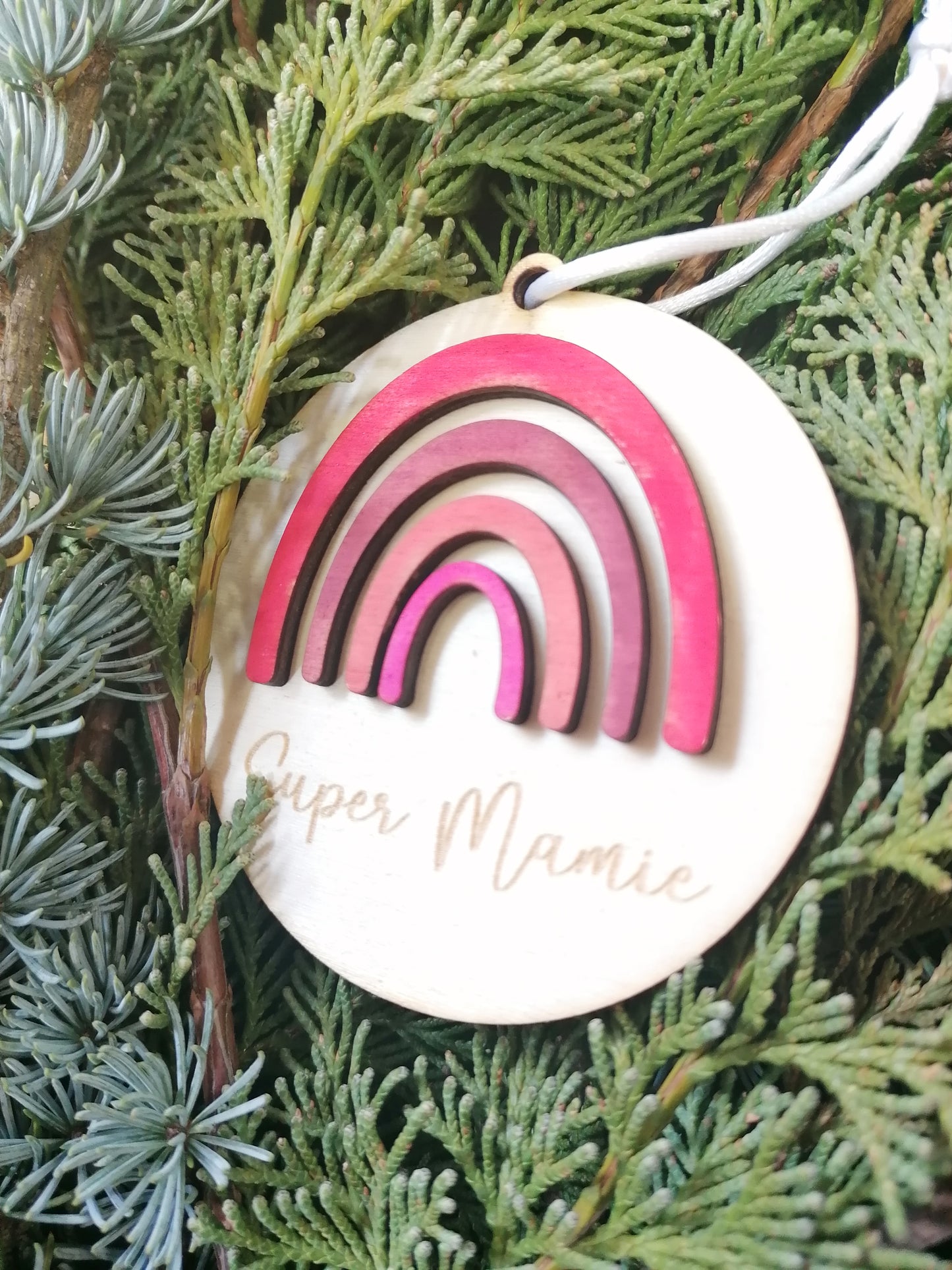 Boule de noël à message