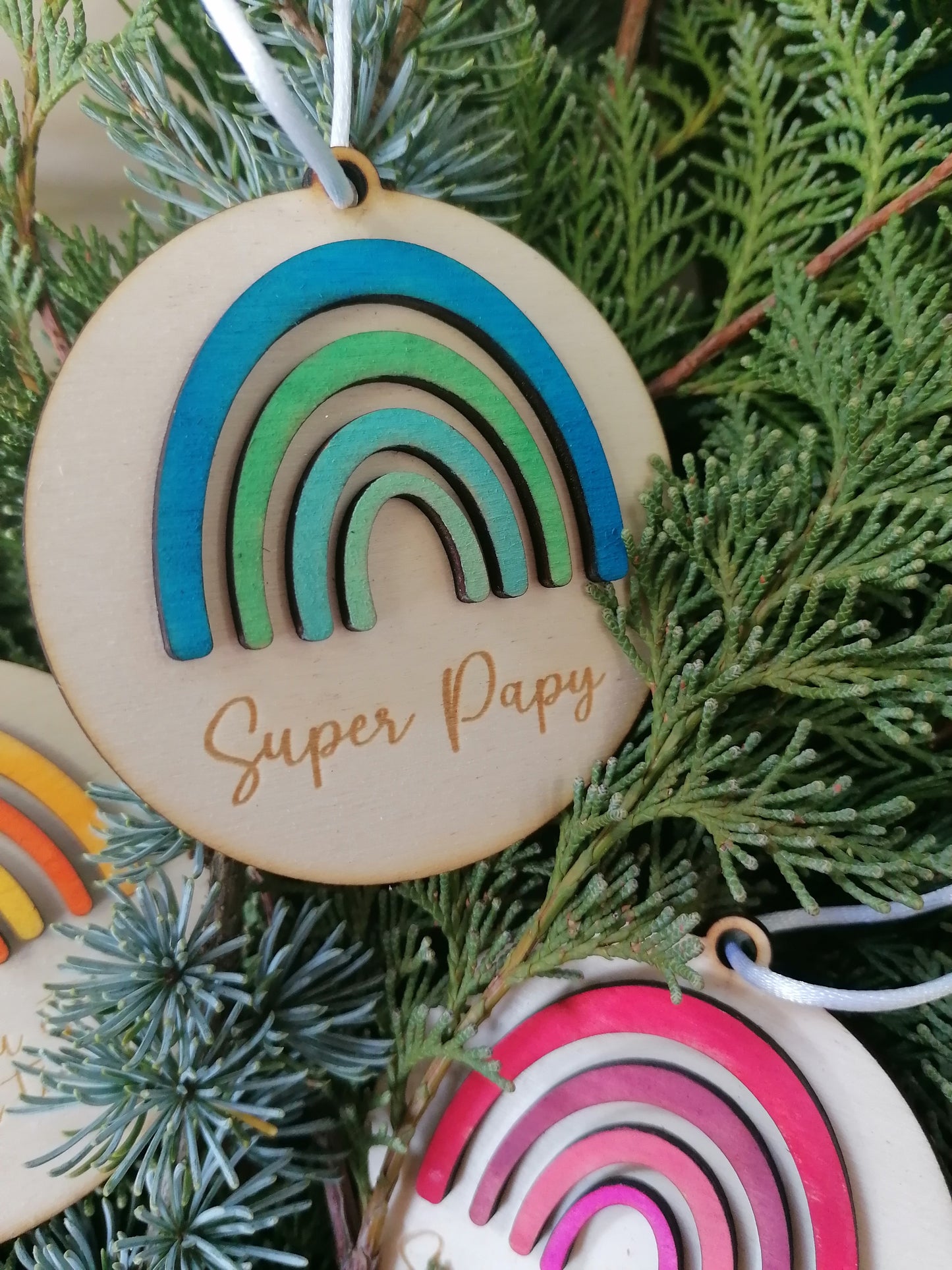 Boule de noël à message