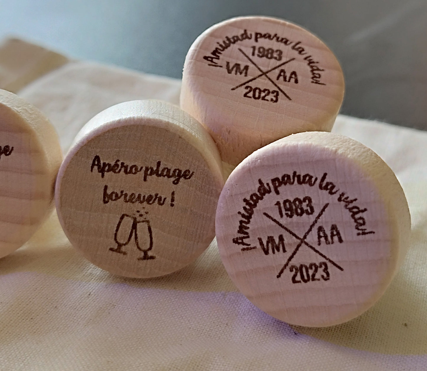 Bouchon de vin personnalisé