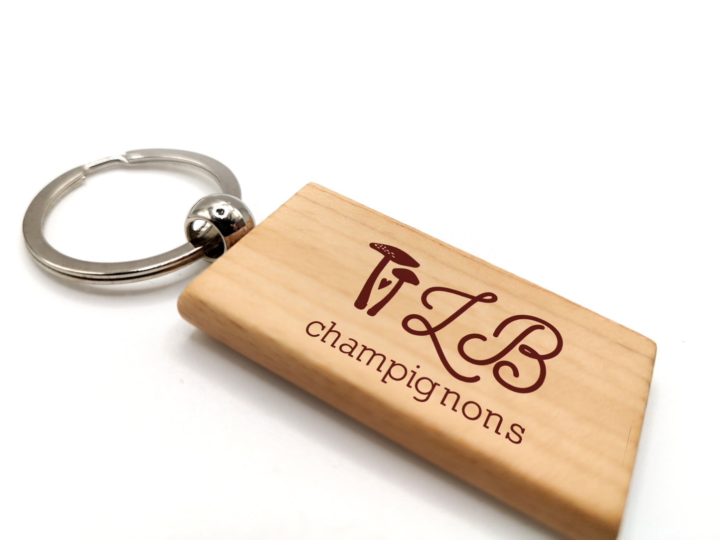 Porte clé en bois, personnalisé