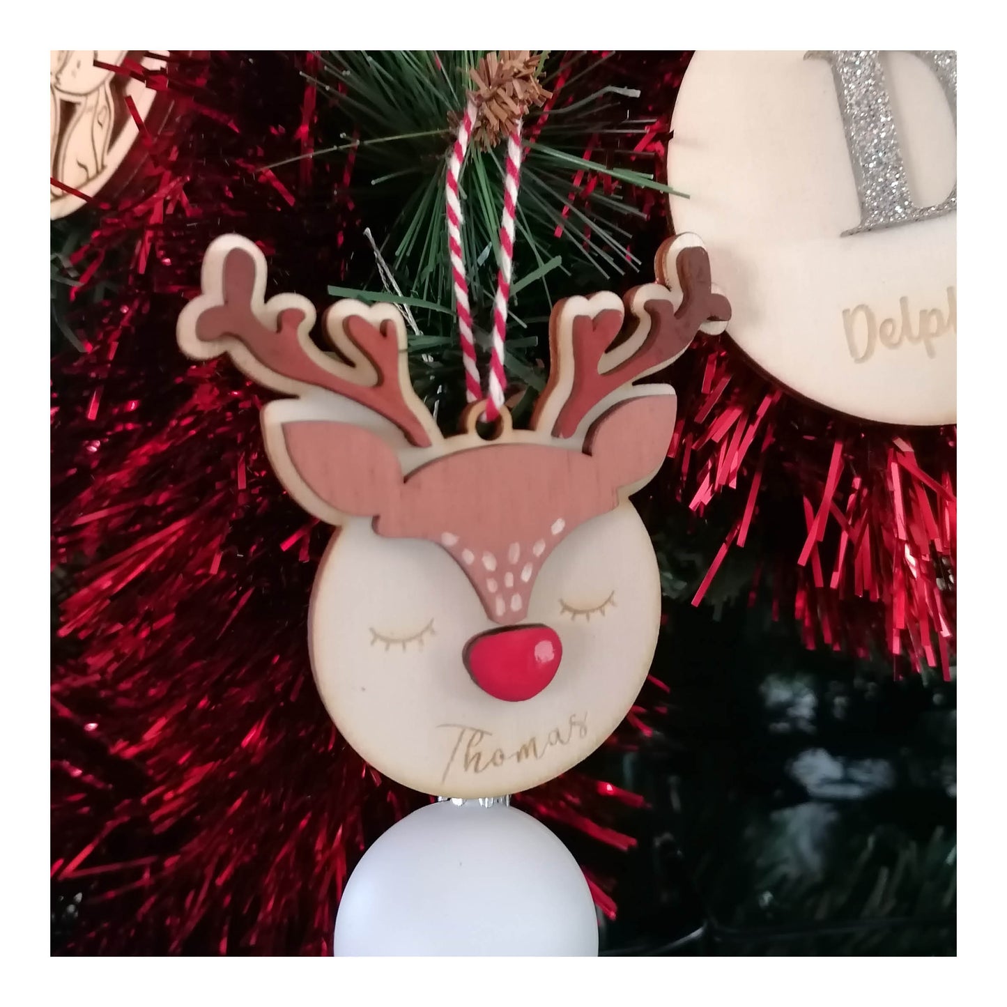 Boule de noël biche
