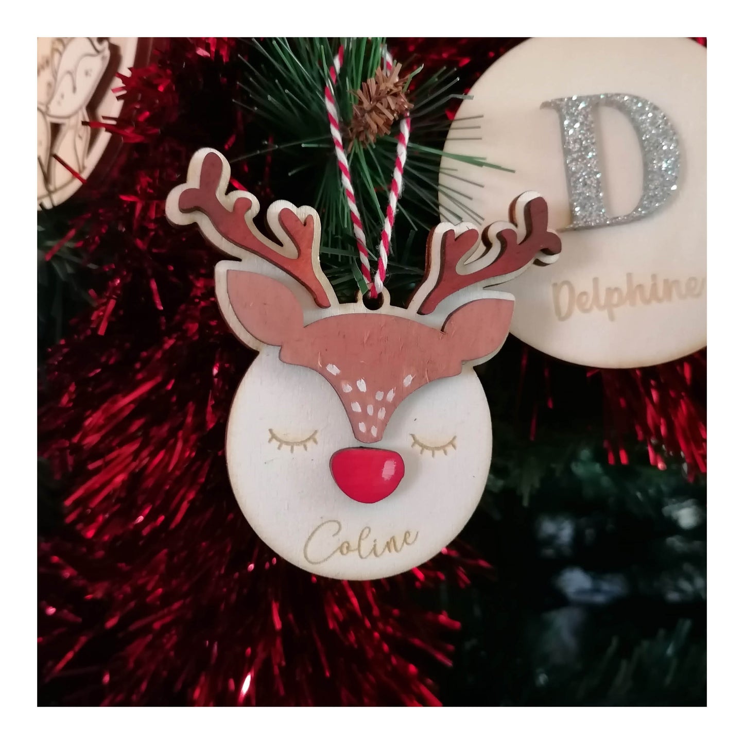 Boule de noël biche