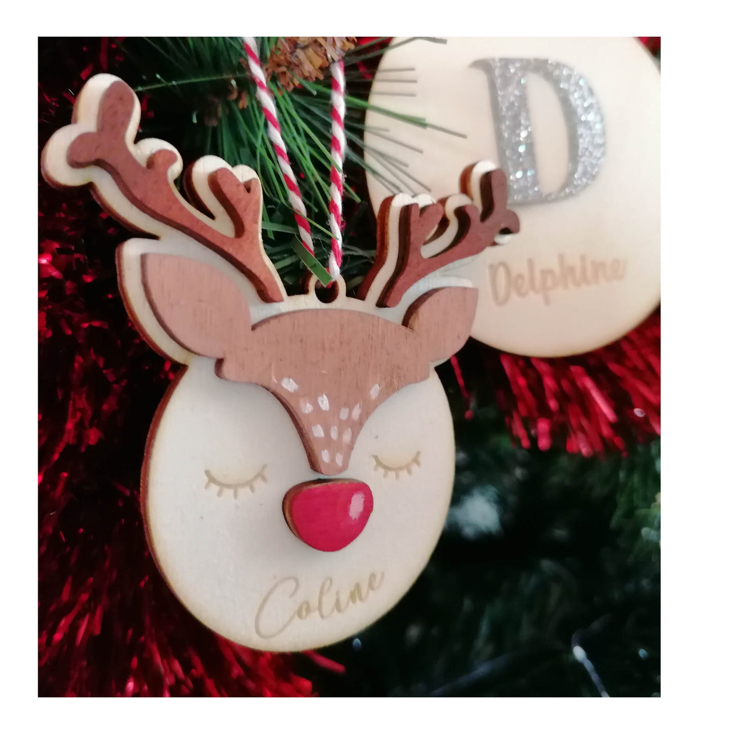 Boule de noël biche