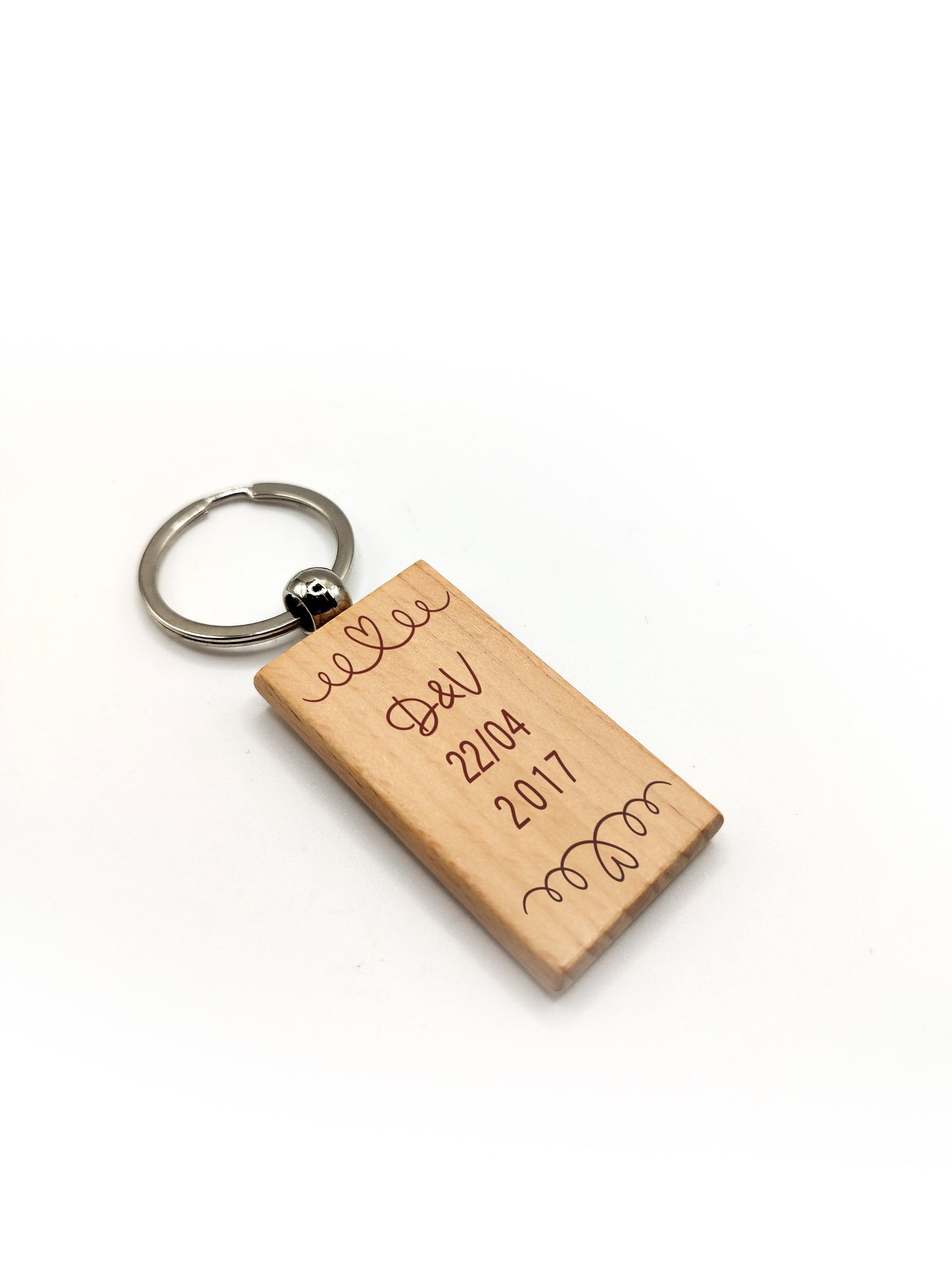 Porte clé en bois, personnalisé