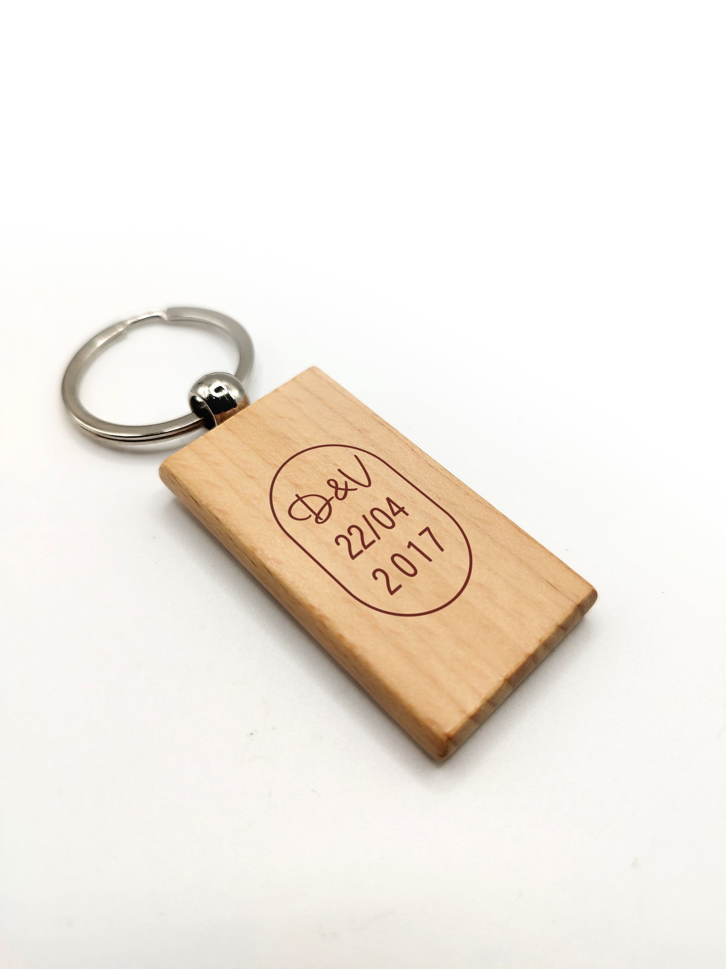 Porte clé en bois, personnalisé