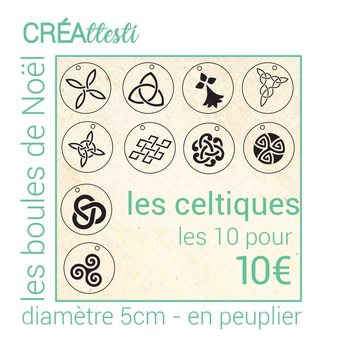 les boules de Noël celtiques