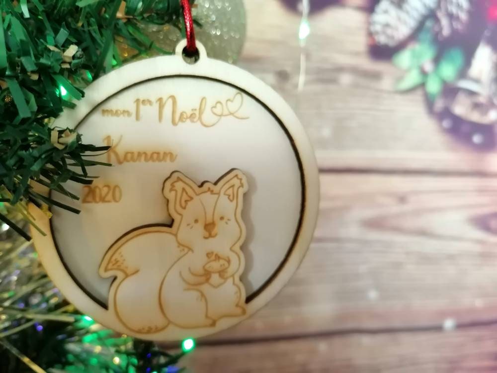 Boules de Noël mon 1er Noël personnalisé