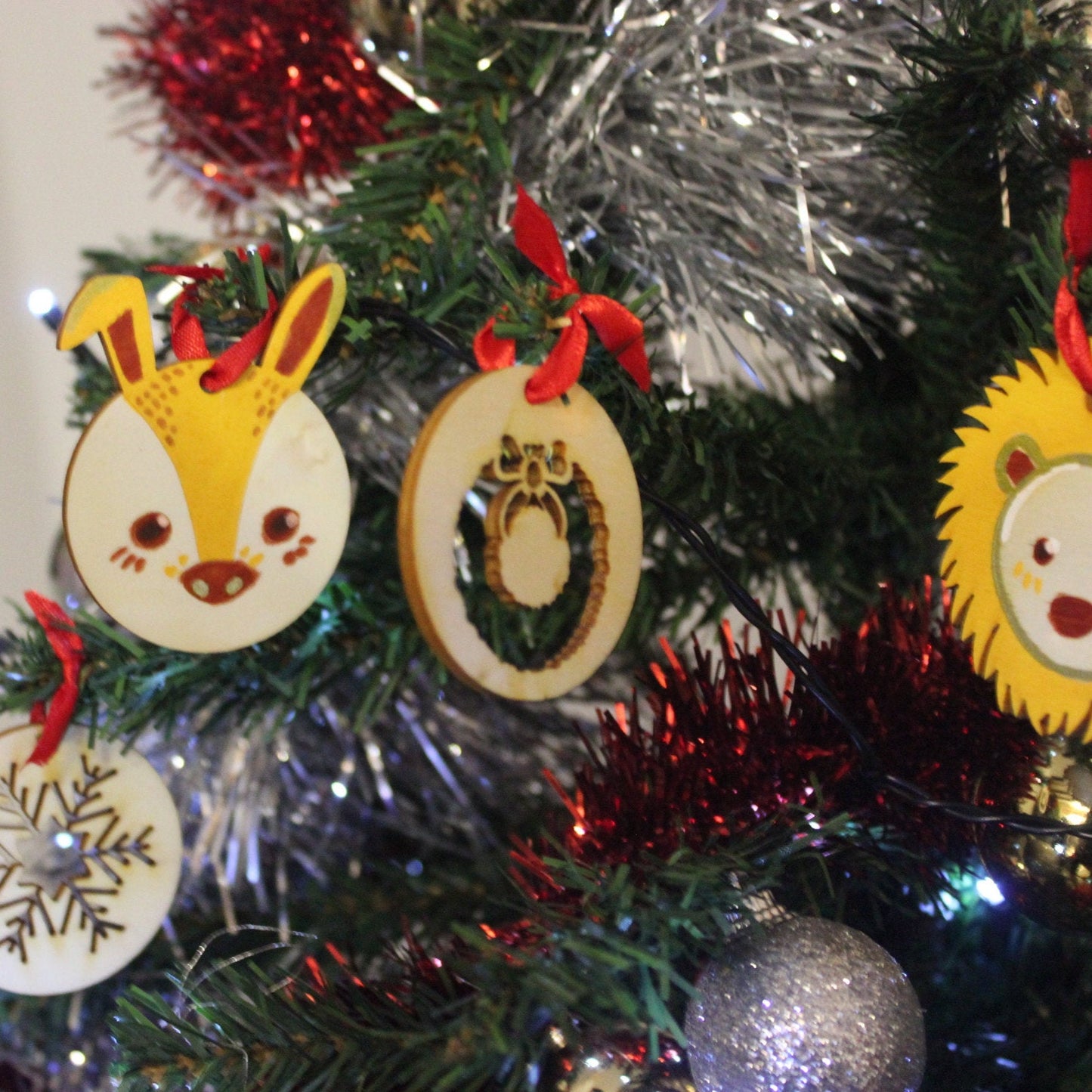 les boules de Noël10 animaux