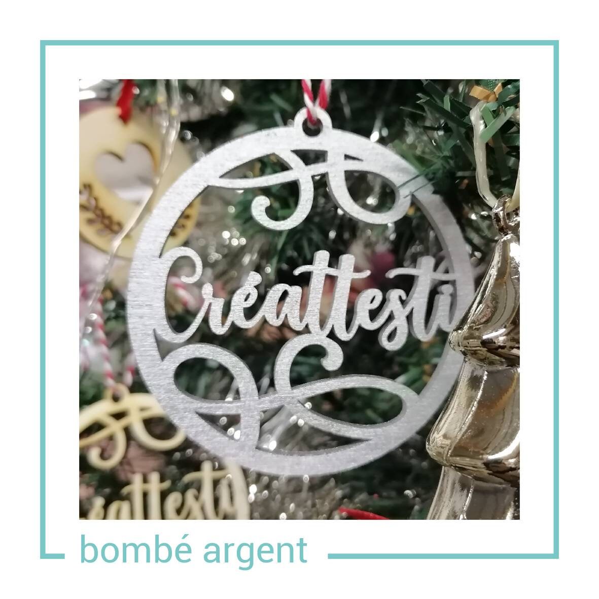 Boules de noël - prénom découpé