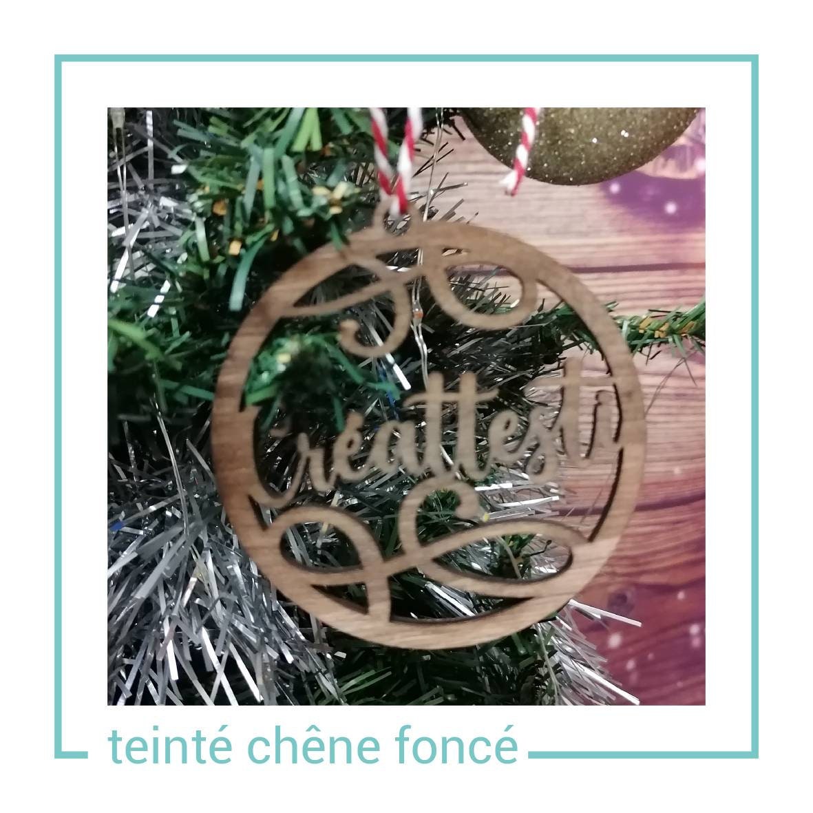Boules de noël - prénom découpé