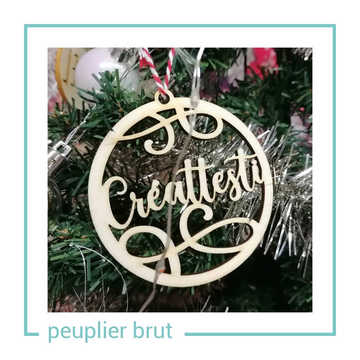 Boules de noël - prénom découpé