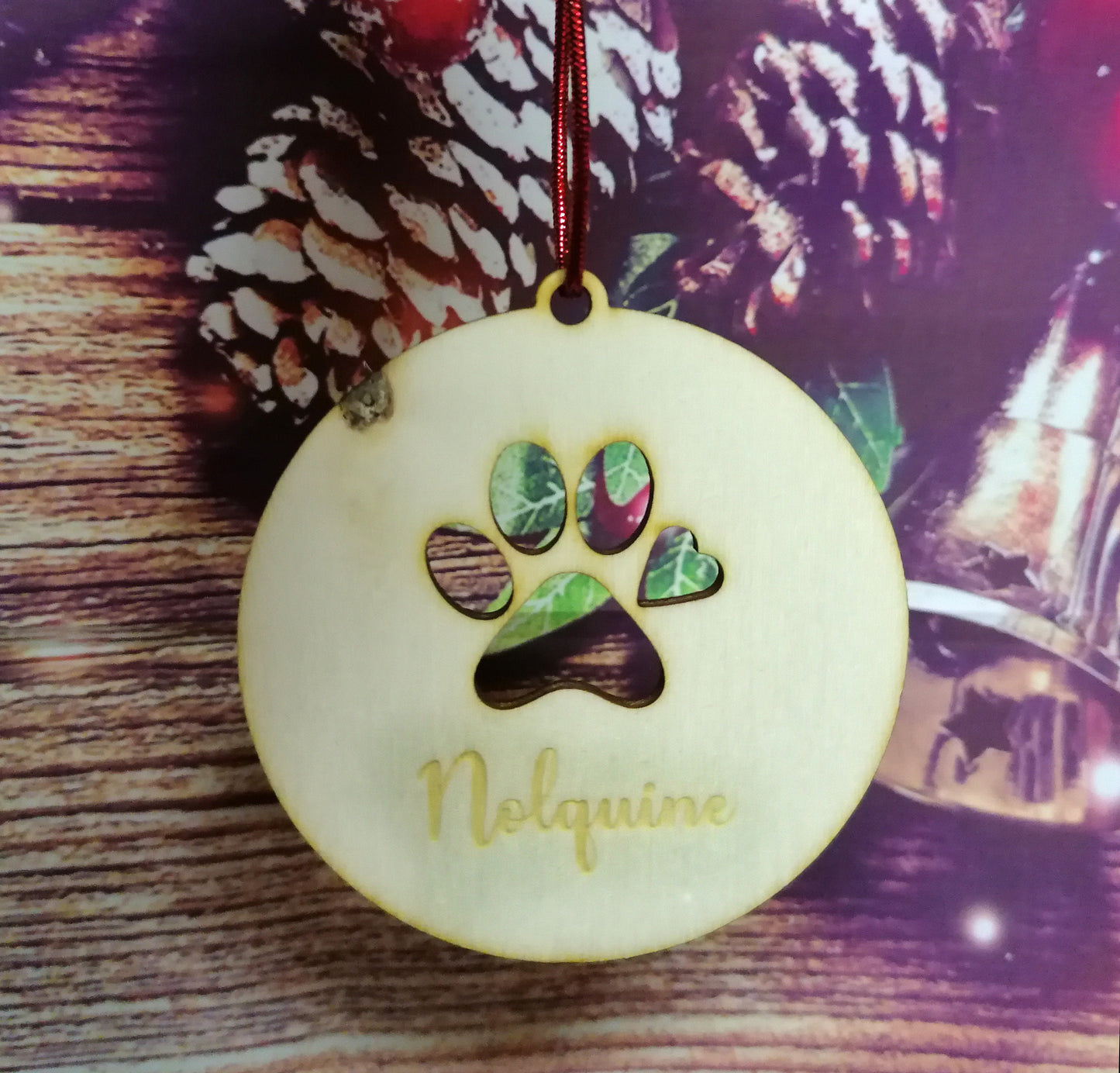 Boules de noël - patte de chien ou chat