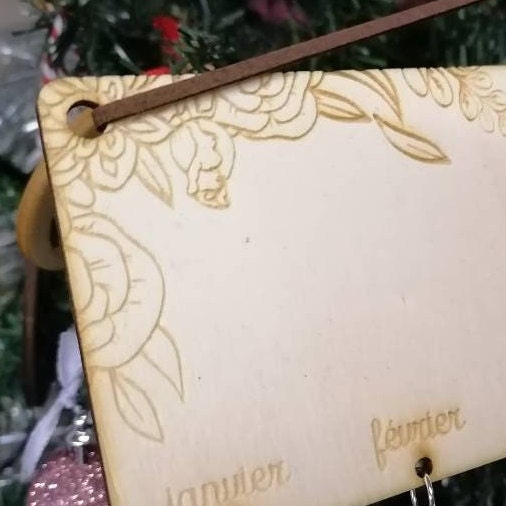 Calendrier des anniversaires perpétuel floral
