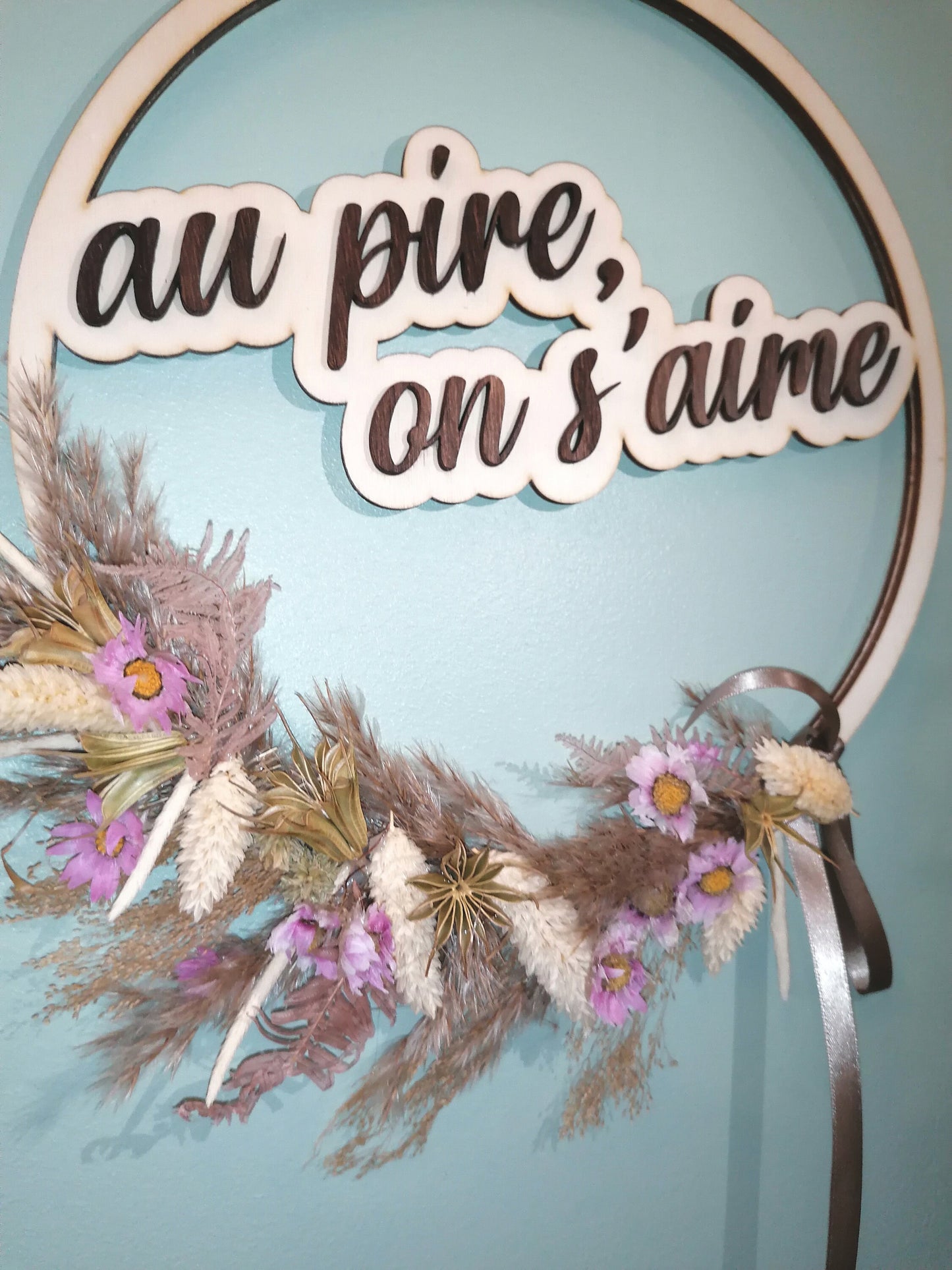 Couronne au message