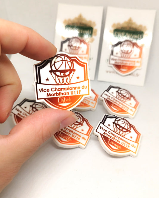 Pin's en plexi imprimé à personnaliser