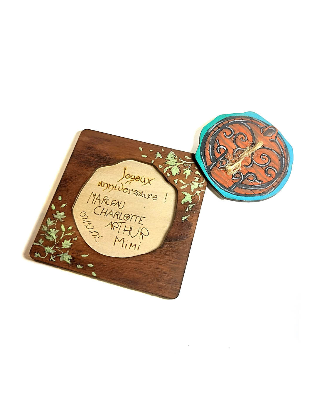 Carte d'annonce maison des Hobbits - peinte à la main