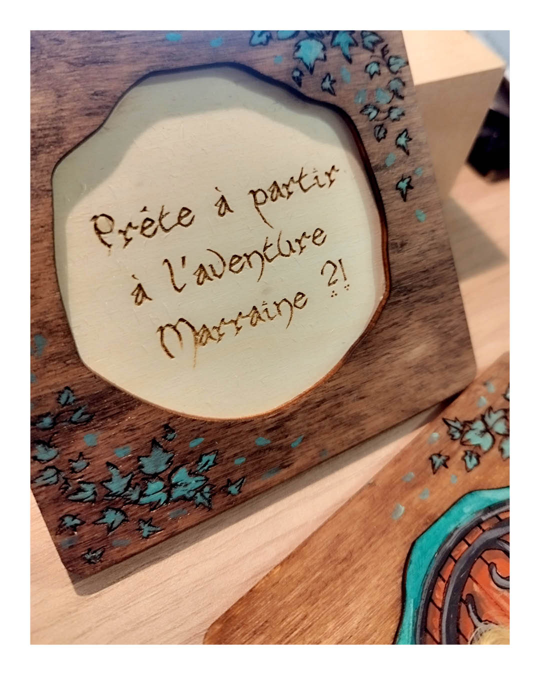 Carte d'annonce maison des Hobbits - peinte à la main