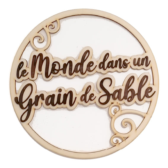 Panneau de stand personnalisé 30 cm — Logo en relief