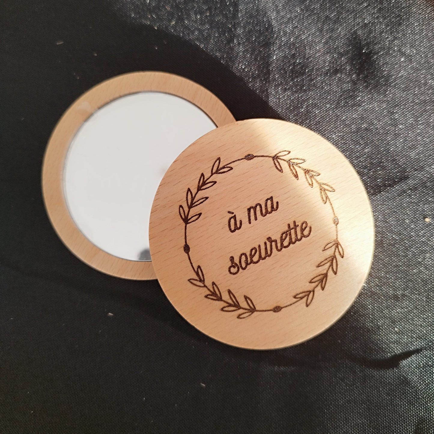 Miroir de poche à personnaliser