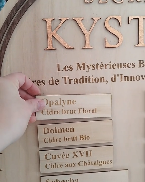 Panneau intérieur en bois - personnalisé