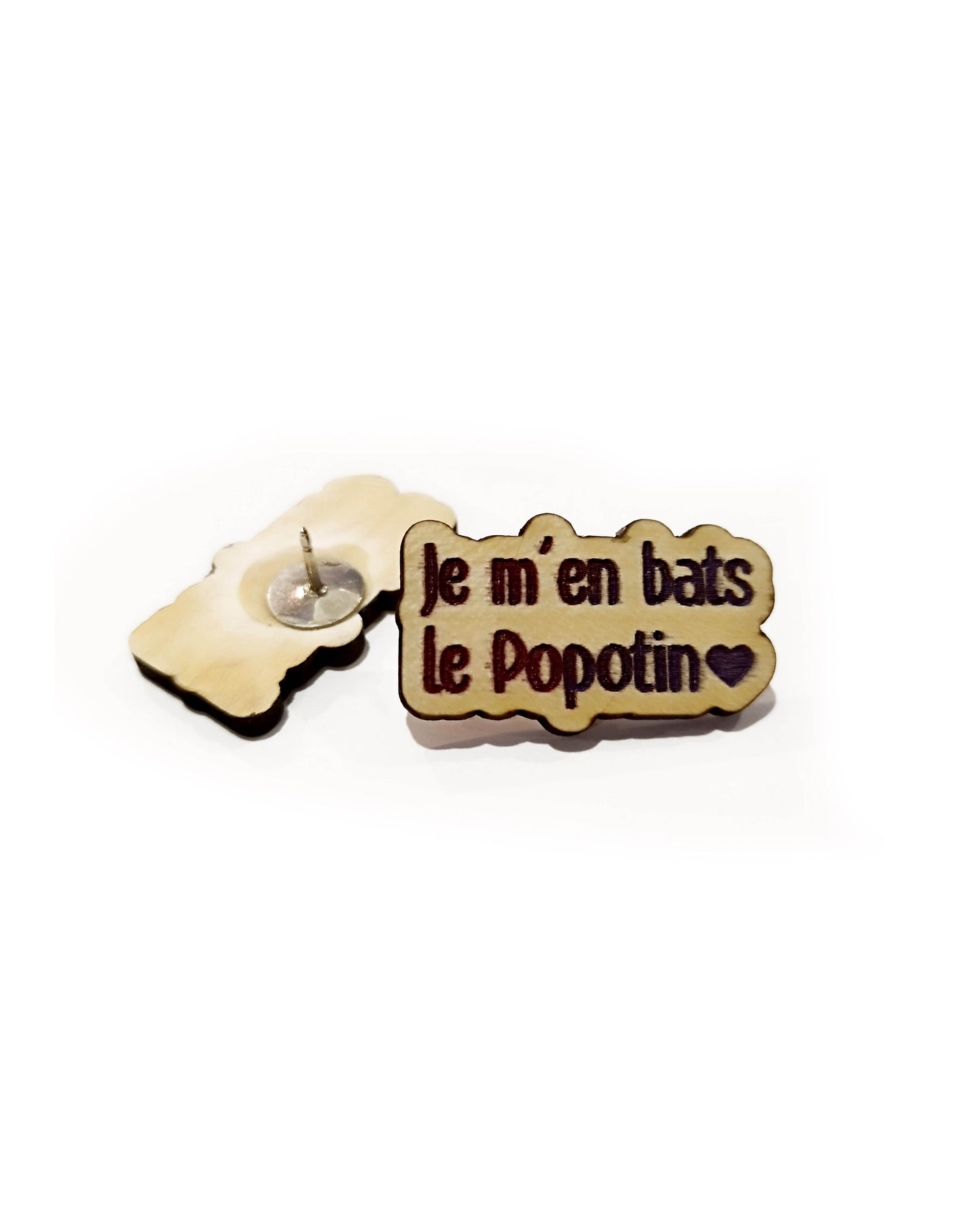 Pin's "Je m'en bats le Popotin"