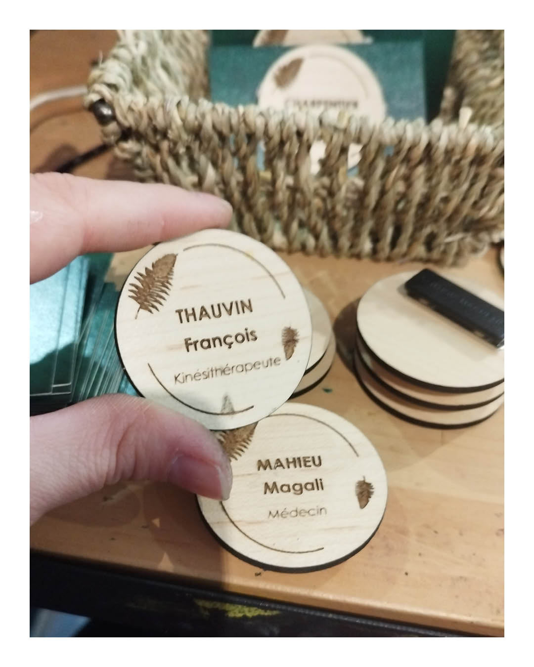 Badges professionnels - à personnaliser