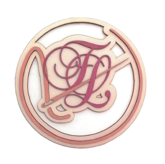 Panneau de stand personnalisé 30 cm — Logo en relief