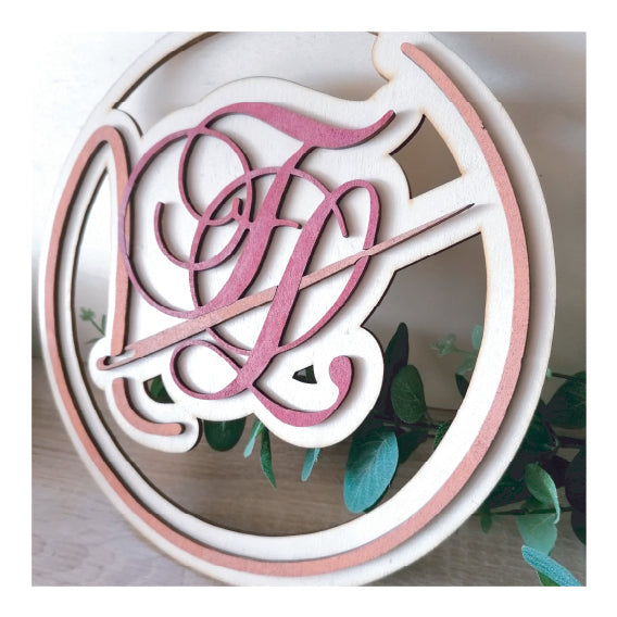 Panneau de stand personnalisé 30 cm — Logo en relief