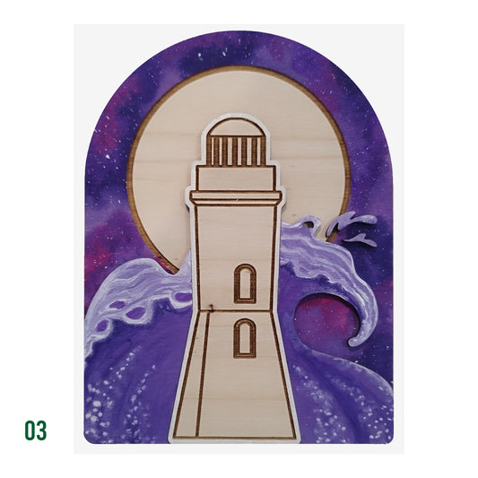 Phare galaxie violette