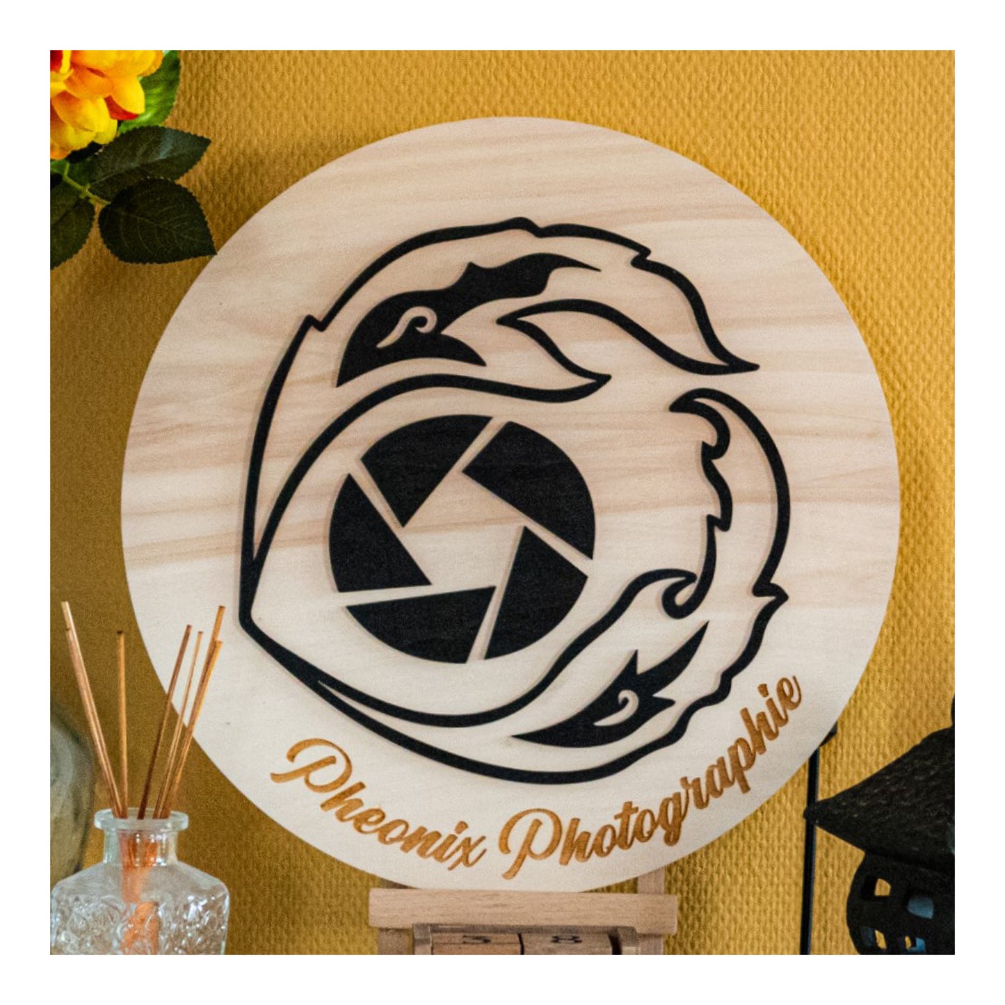 Panneau de stand personnalisé 30 cm — Logo en relief