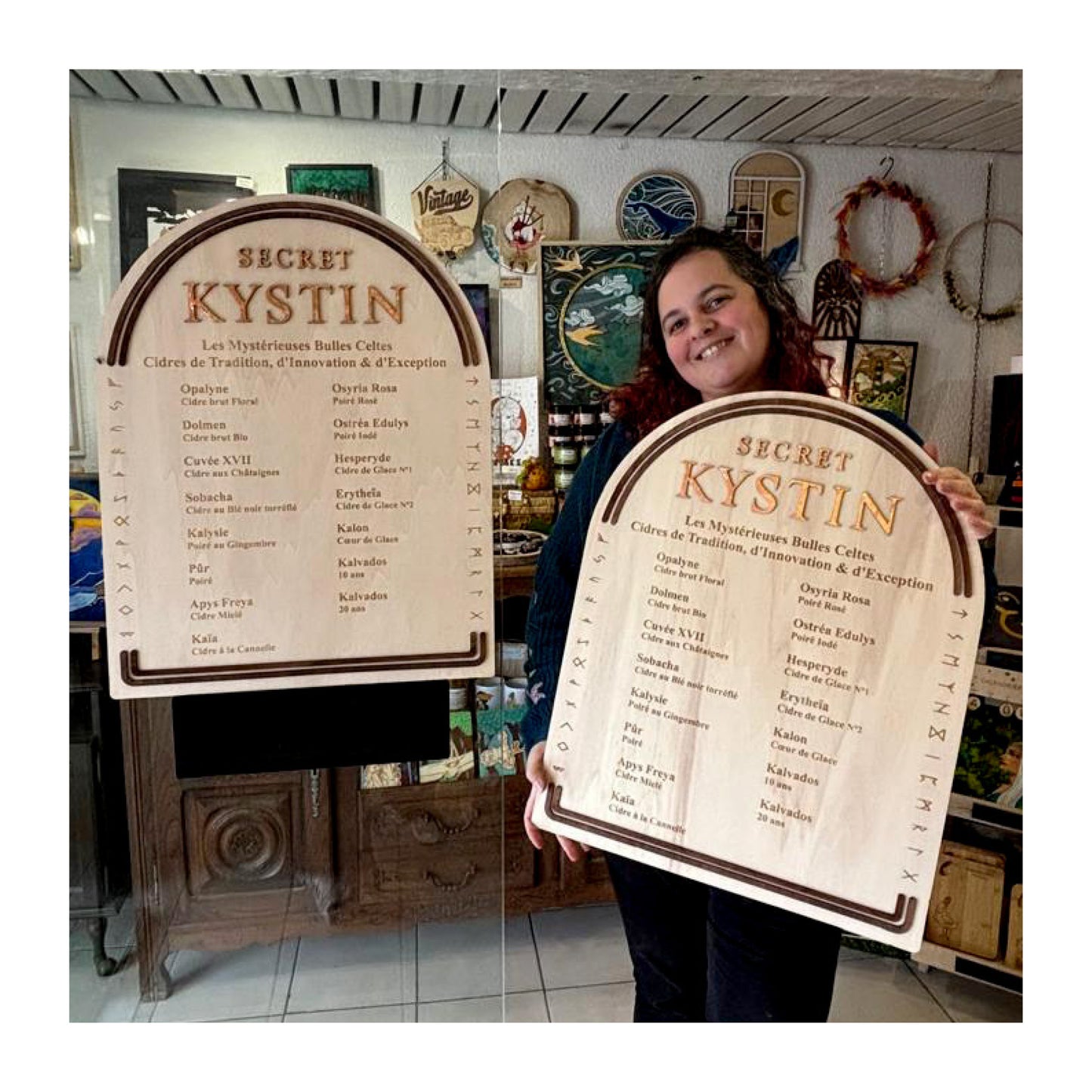 Signalétique personnalisée en bois