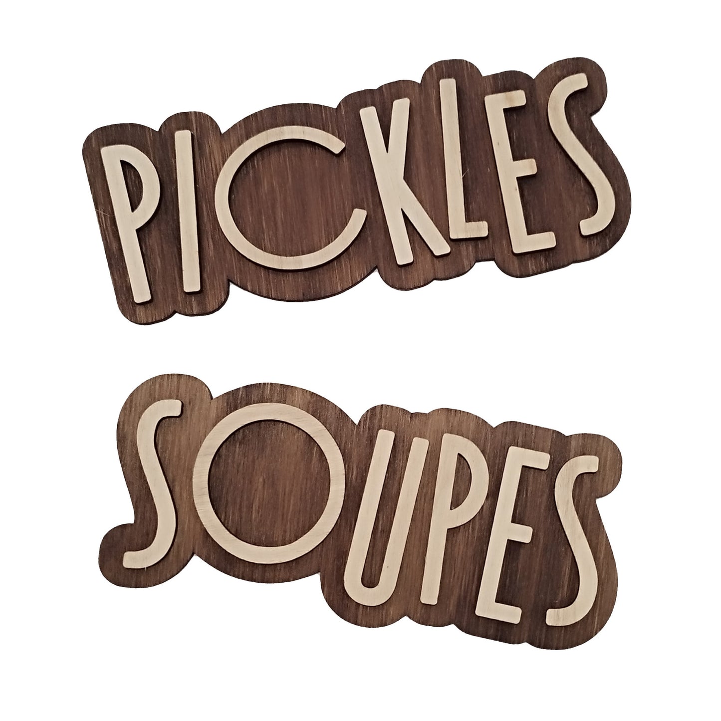 Signalétique personnalisée en bois