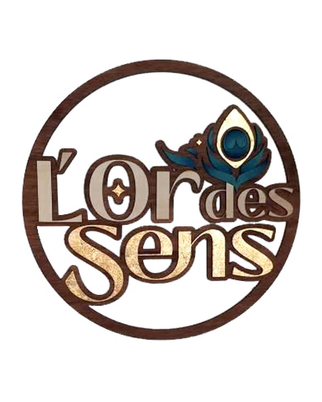 Panneau de stand personnalisé 30 cm — Logo en relief